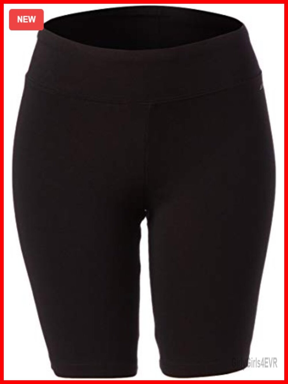 Bike Short with Wide Waistband Cotton Spandex 9'' Inseam